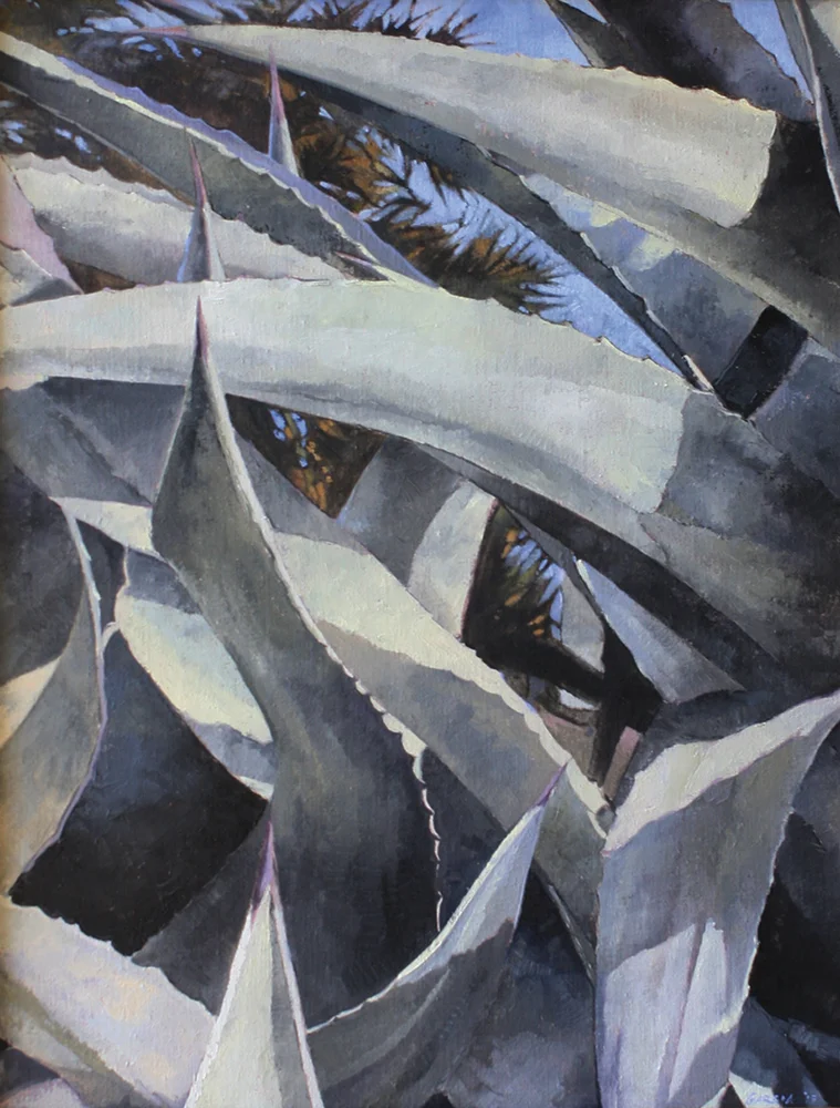 Through the Agave Thicket 24 x18, oil on linen, sold.