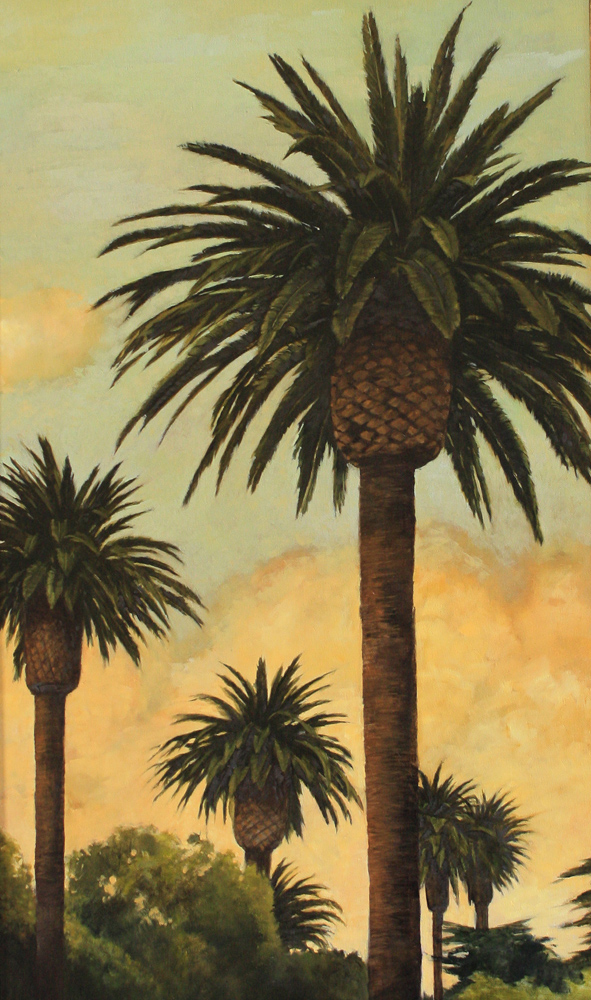 Mesa Palms, 30x20, oil on canvas, sold.