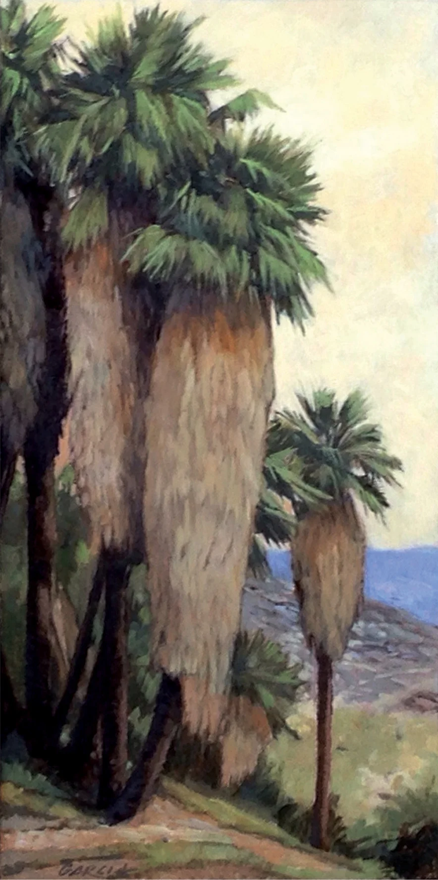 Palm Canyon, 12 x 6, oil on board. Contact Tartaglia Fine Art SOLD