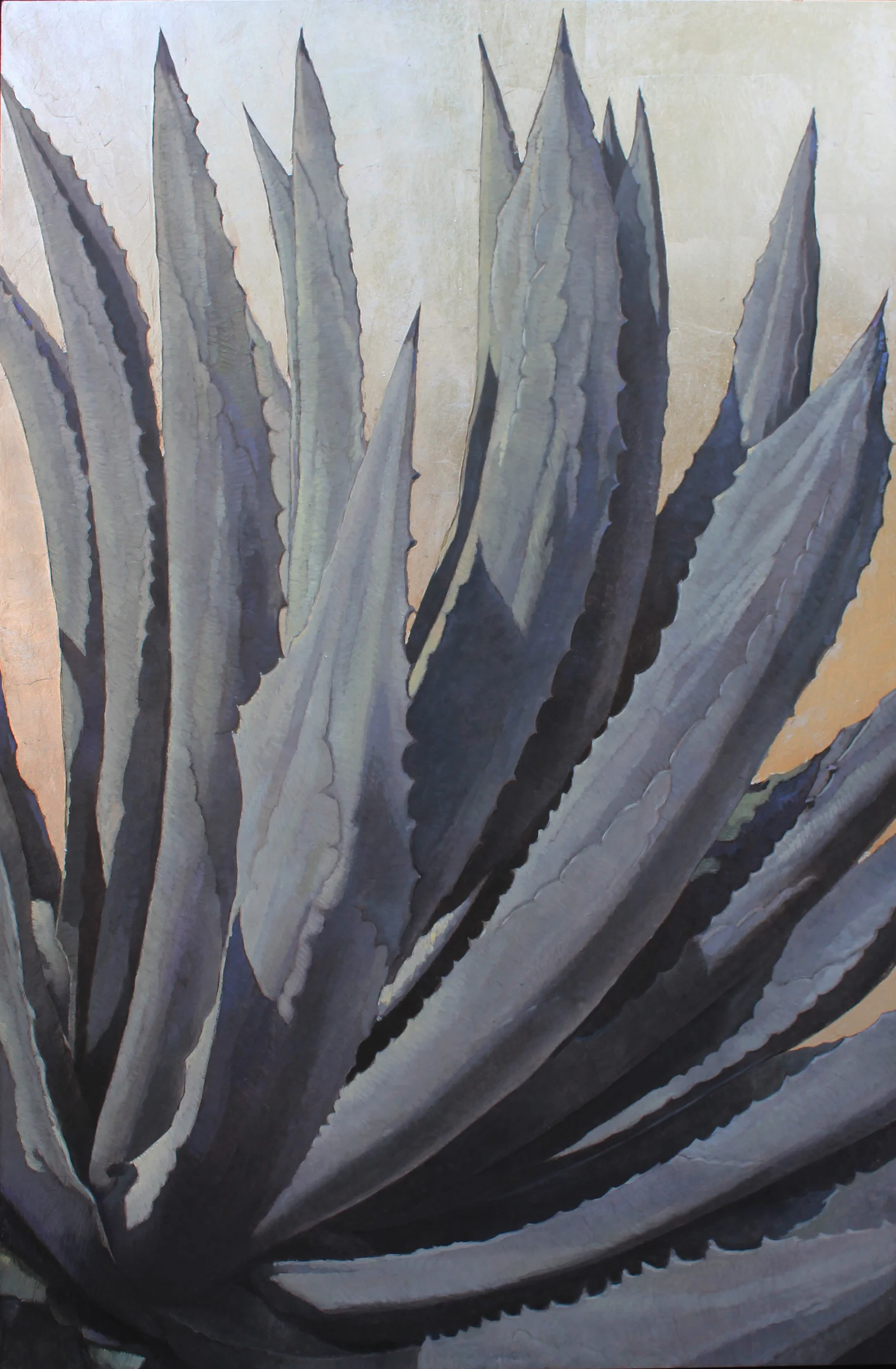 Patron Silver, 29 x 18, oil and silver leaf on board. Contact Waterhouse Gallery SOLD