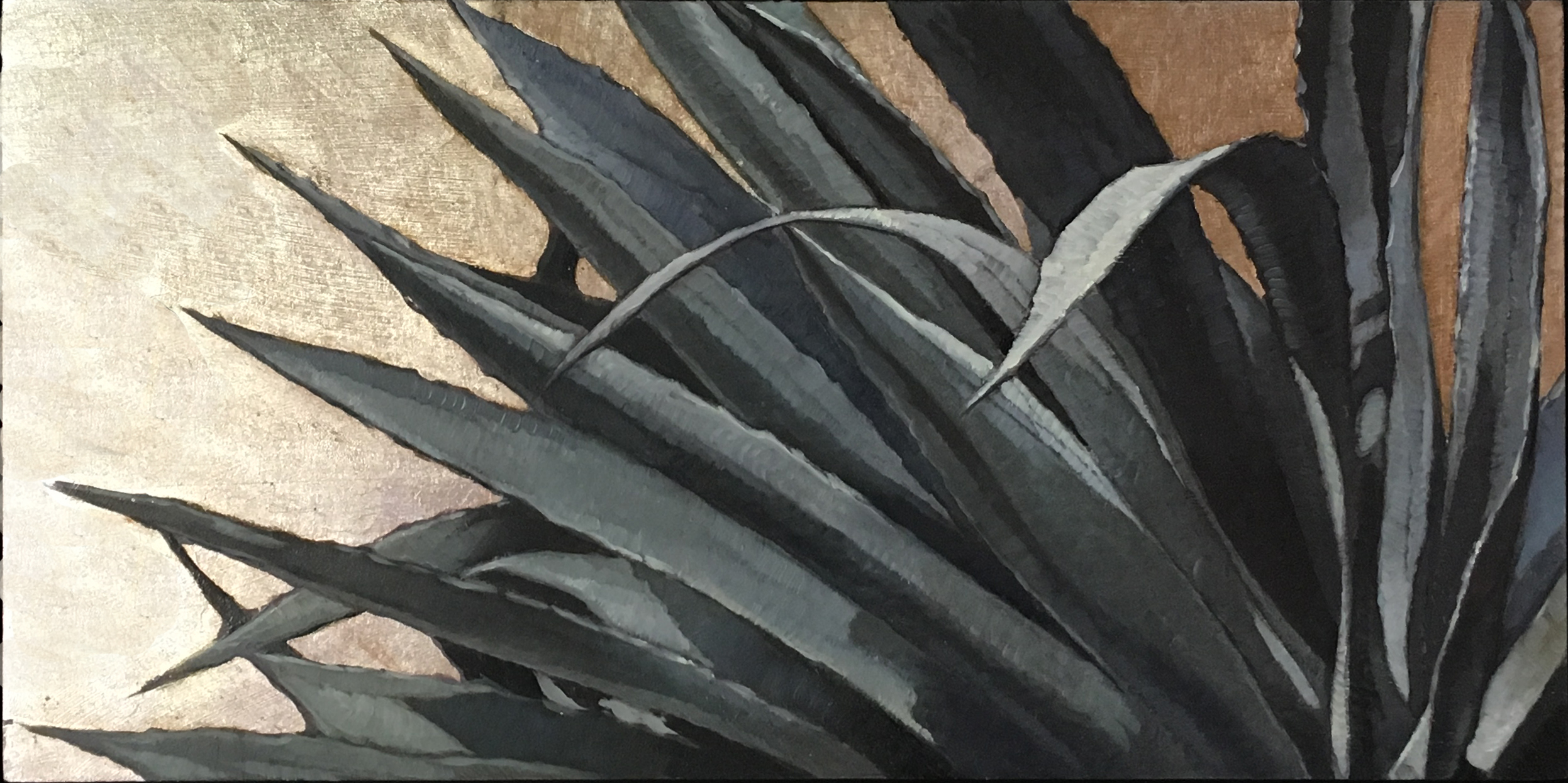 Cuervo Silver, 6 x 12, oil and silver leaf on board. Contact Waterhouse Gallery SOLD