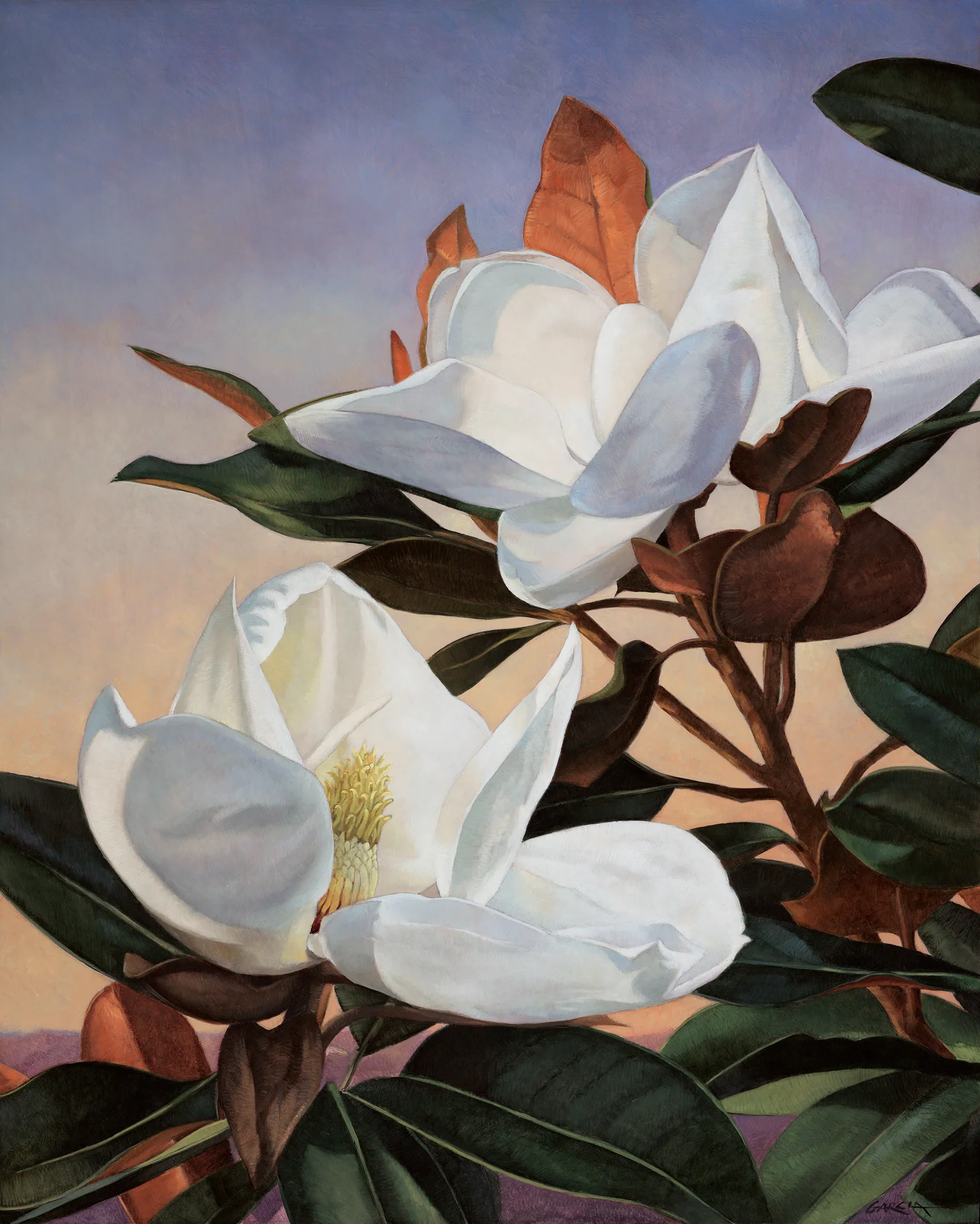 Magnolia Dreamscape, 30x24, oil on board. available at Waterhouse Gallery SOLD