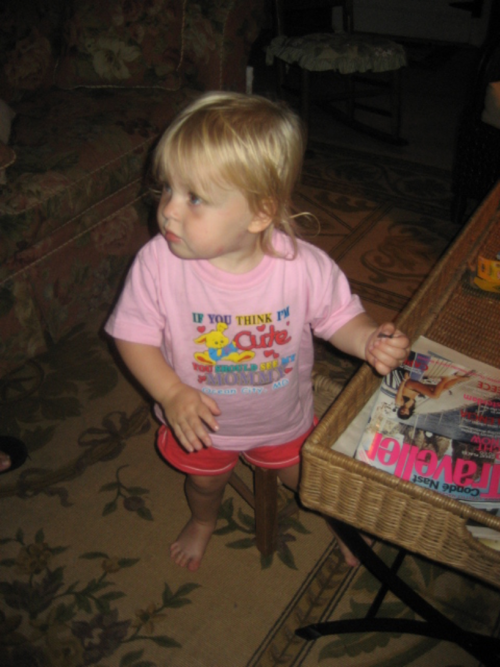 Elouise, age 2, on the move