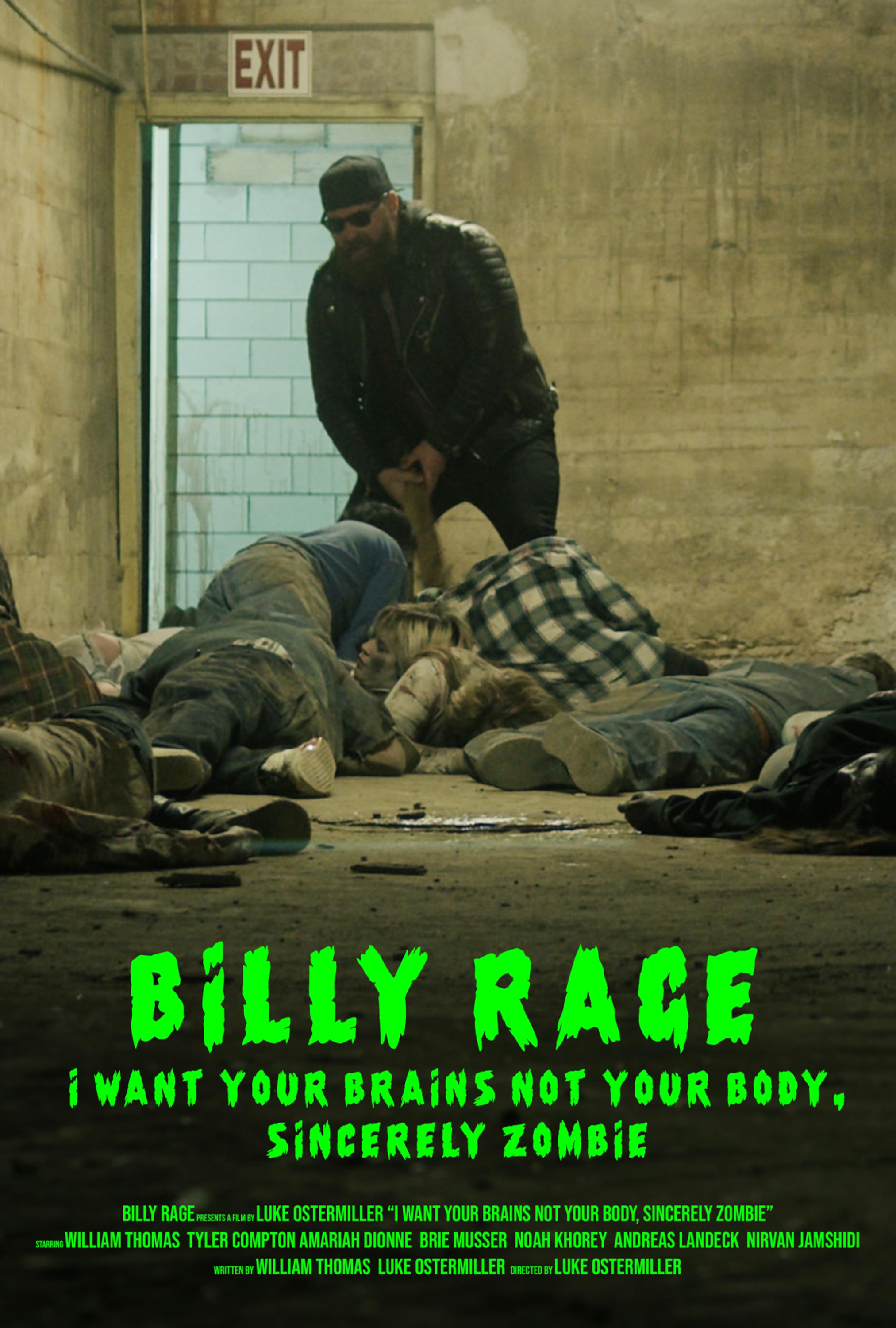 Billy Rage - I Want Your Brains Not Your Body, Sincerely Zombie (2024)