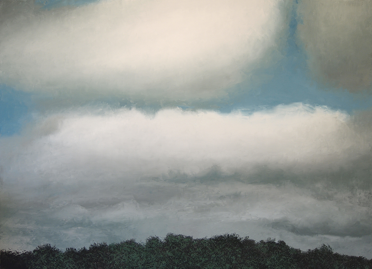 Stratus Nebulosus, oil on canvas 43 3/4" x 63"