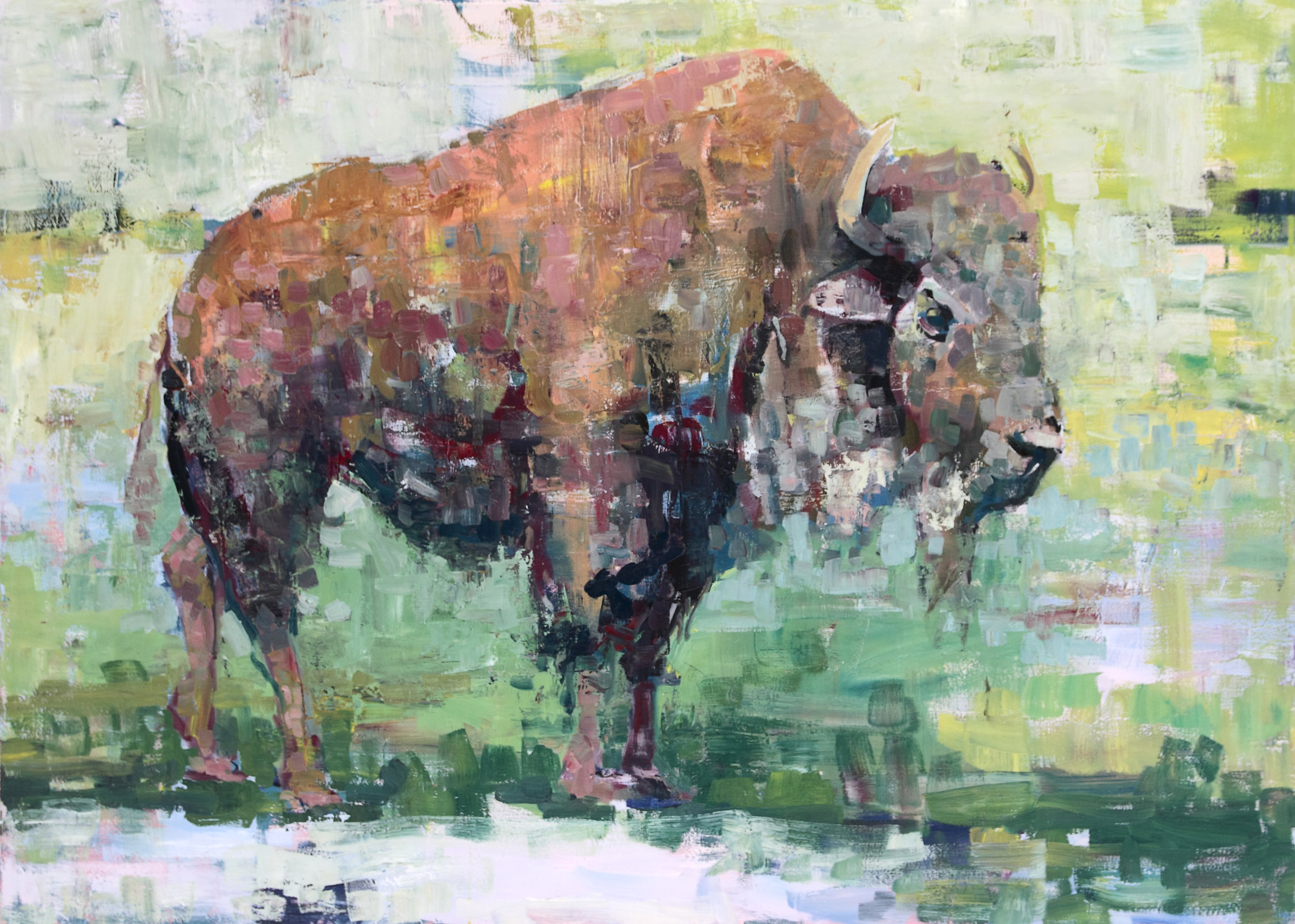 History Makes Us Believe, oil on canvas 35" x 48"