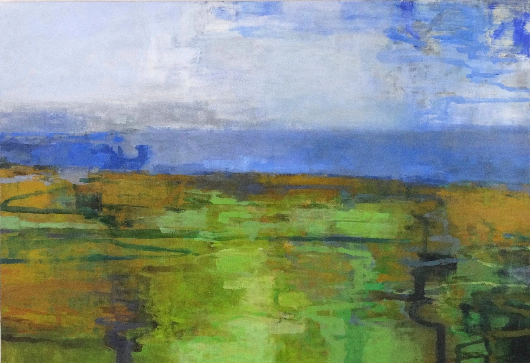 M Fine Arts is thrilled to present a solo exhibition of abstract landscape paintings by Boston based artist, Robert Baart. In this collection, “Woods & Water,” the viewer will witness his abstractive work which embodies the language of color, texture and light. Inspired by years of exploring natural spaces, this compilation of paintings will showcase a wide range of Baart’s abstract yet familiar scenes of the environment.