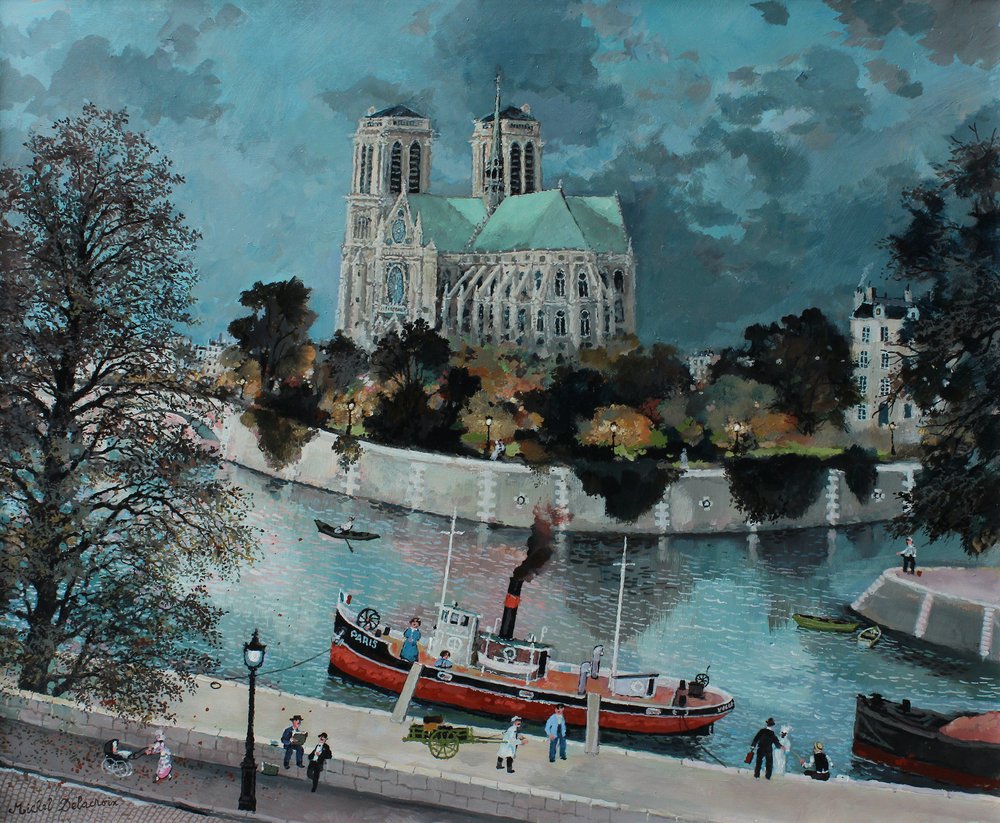 MD 3320 Ciel d'orage sur Notre-Dame (23.5%22x28.5%22) �50,000.jpg