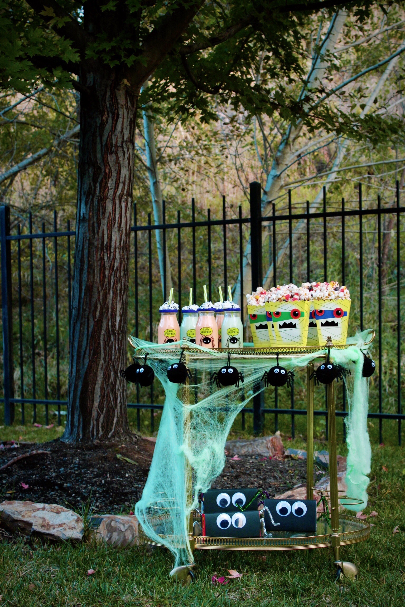 Halloween Bar Cart Kids Outdoor Movie Night Design Organize Party.jpg