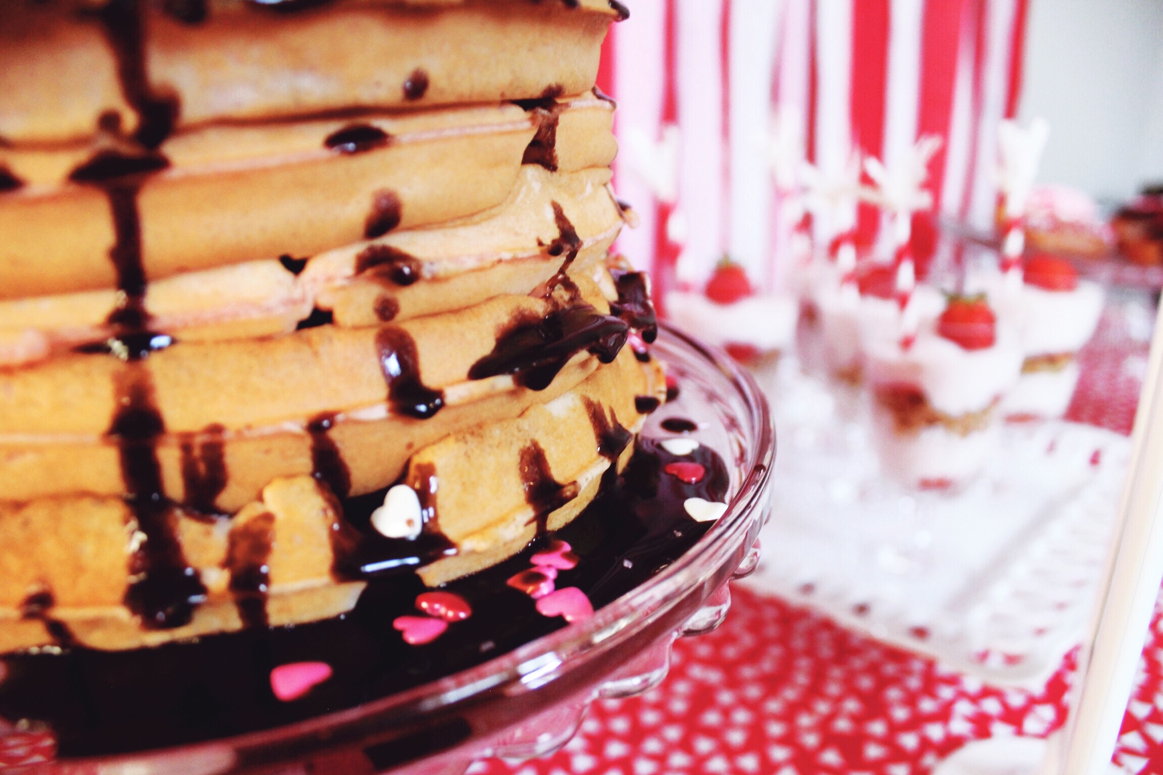 Valentine's Day Party Ideas Inspiration_Waffles CLose Up_Sprinkles_Design Organize Party.jpg