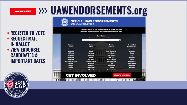 uaw endorsements 2016 elections