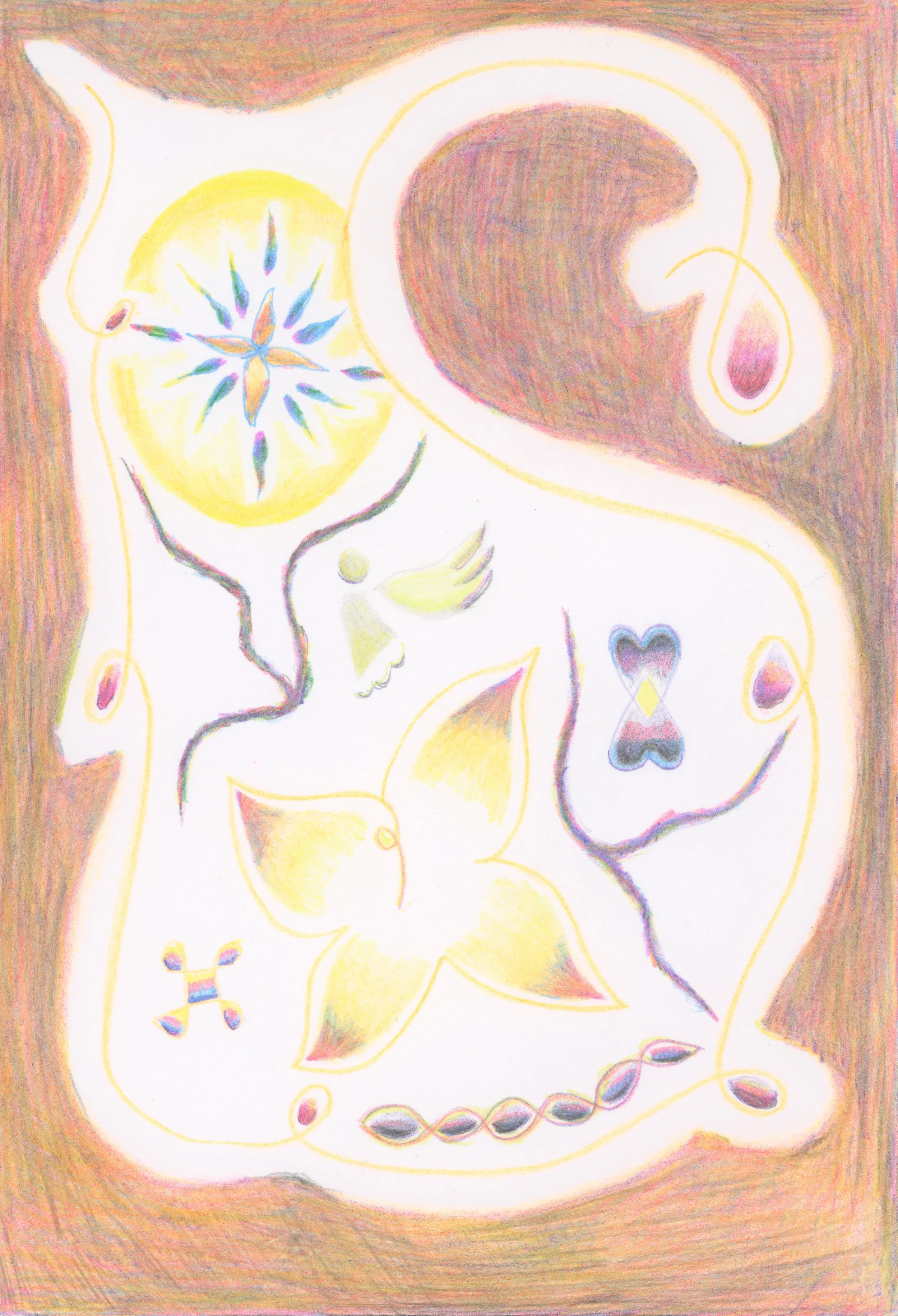 SOLD-Safe Space 160- Original Drawing