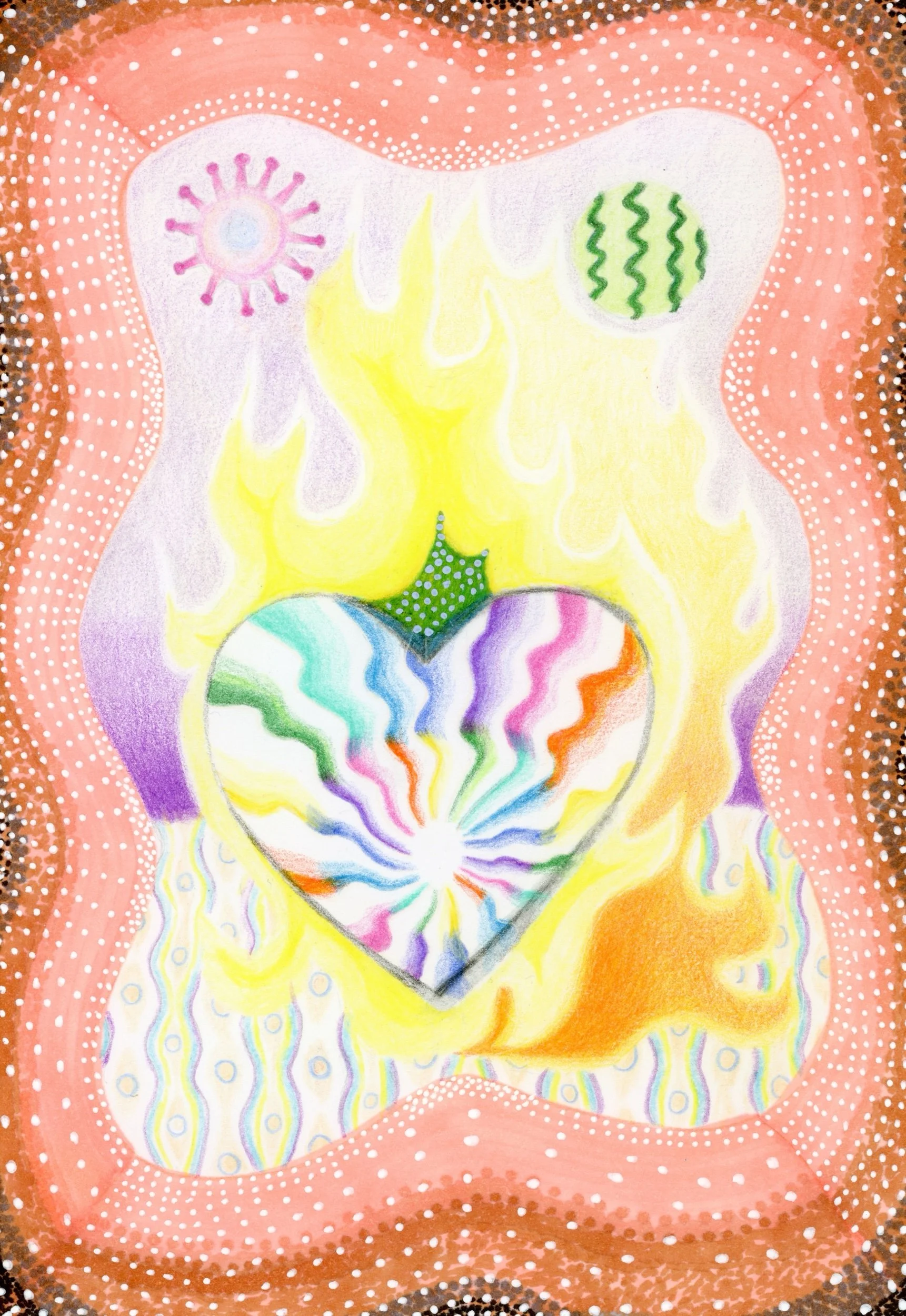 HEART 10- Original Drawing