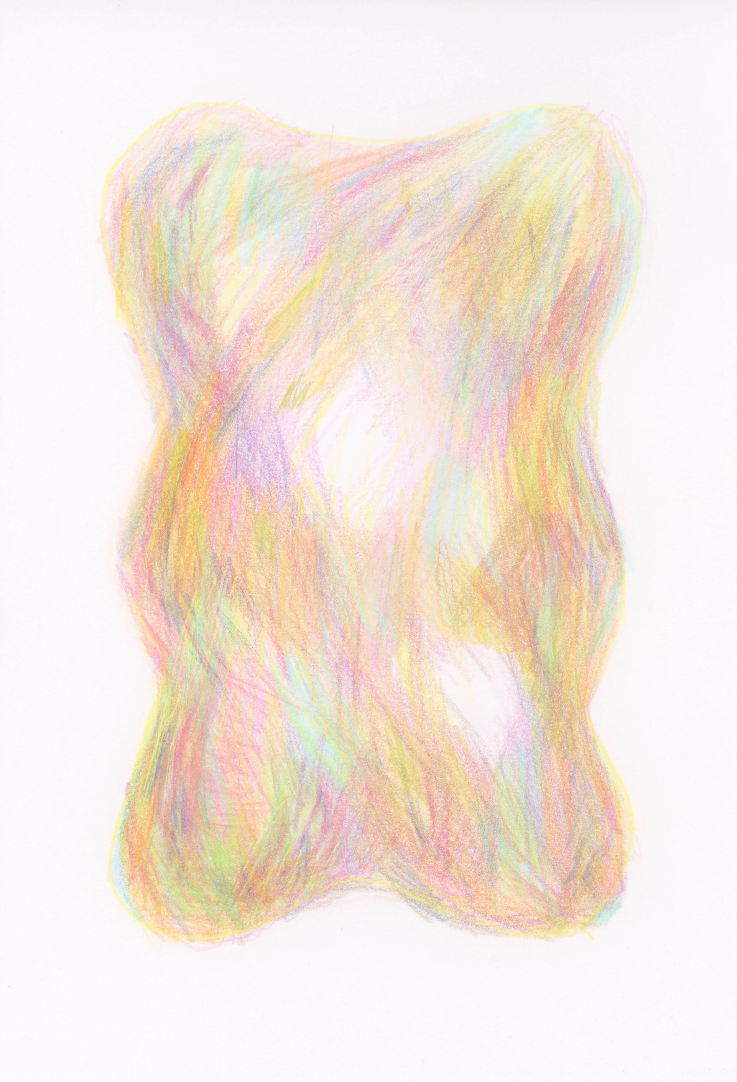 MEMORIA 39 - IM BECOMING, IM BLOOMING, IM ENOUGH - COLORED PENCILS ON PAPER (5.5x8.5) 2026.JPG