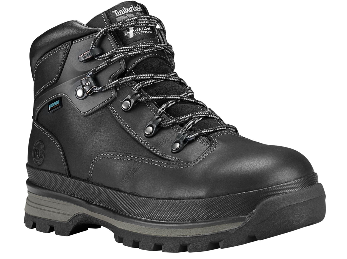 Mens Safety Shoes Construction Leather Hiking Steel Toe Sole Work Boots High Top 