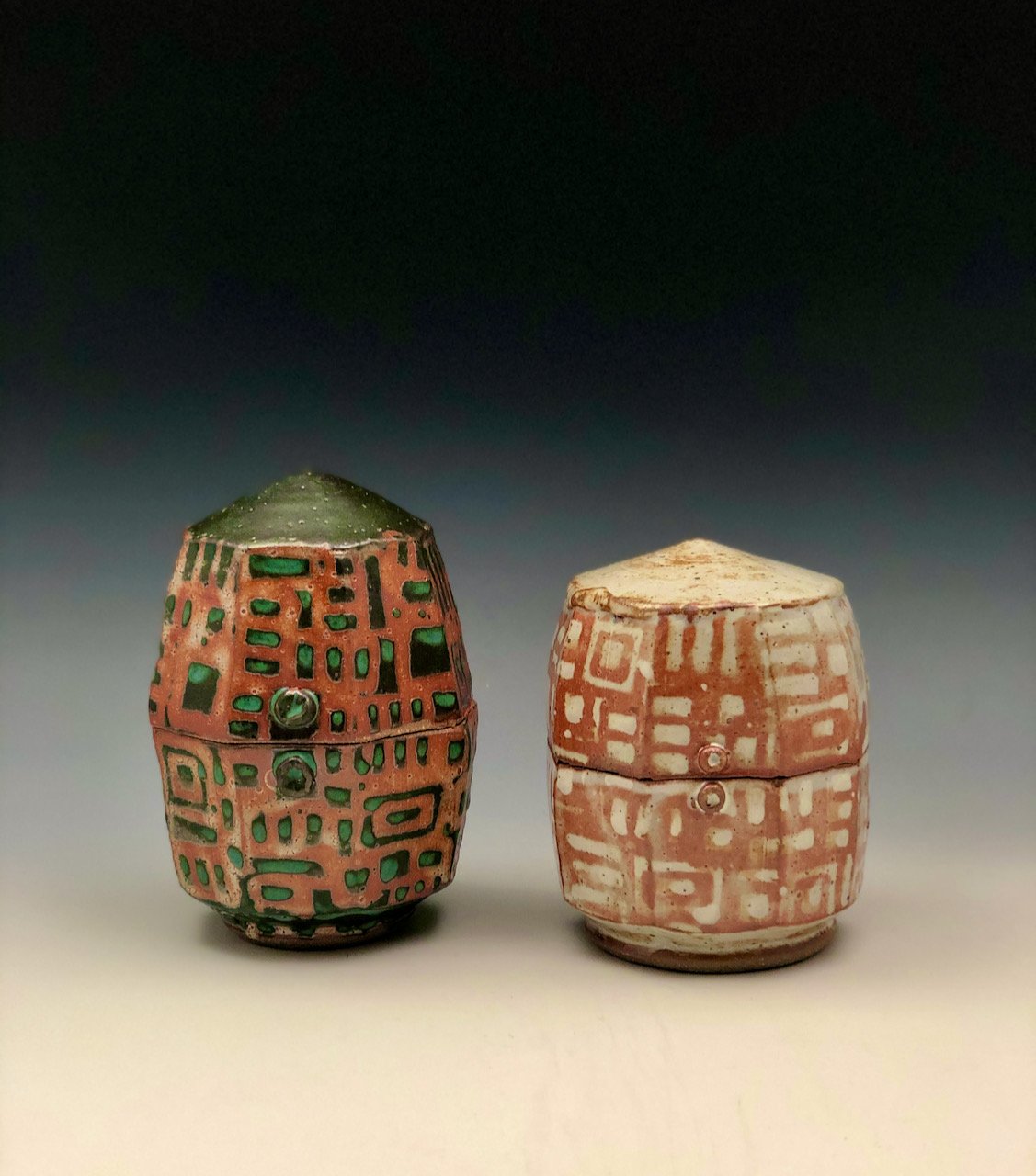 stoneware "ike" jars