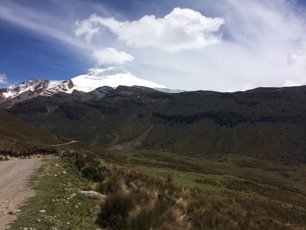 The goal, over the ridge...still far 