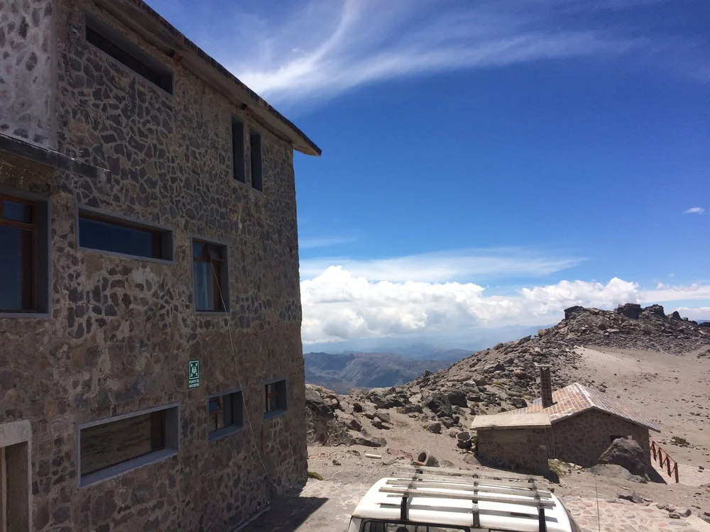 Inside the stone structure, it's COLD, Stale and smells like...