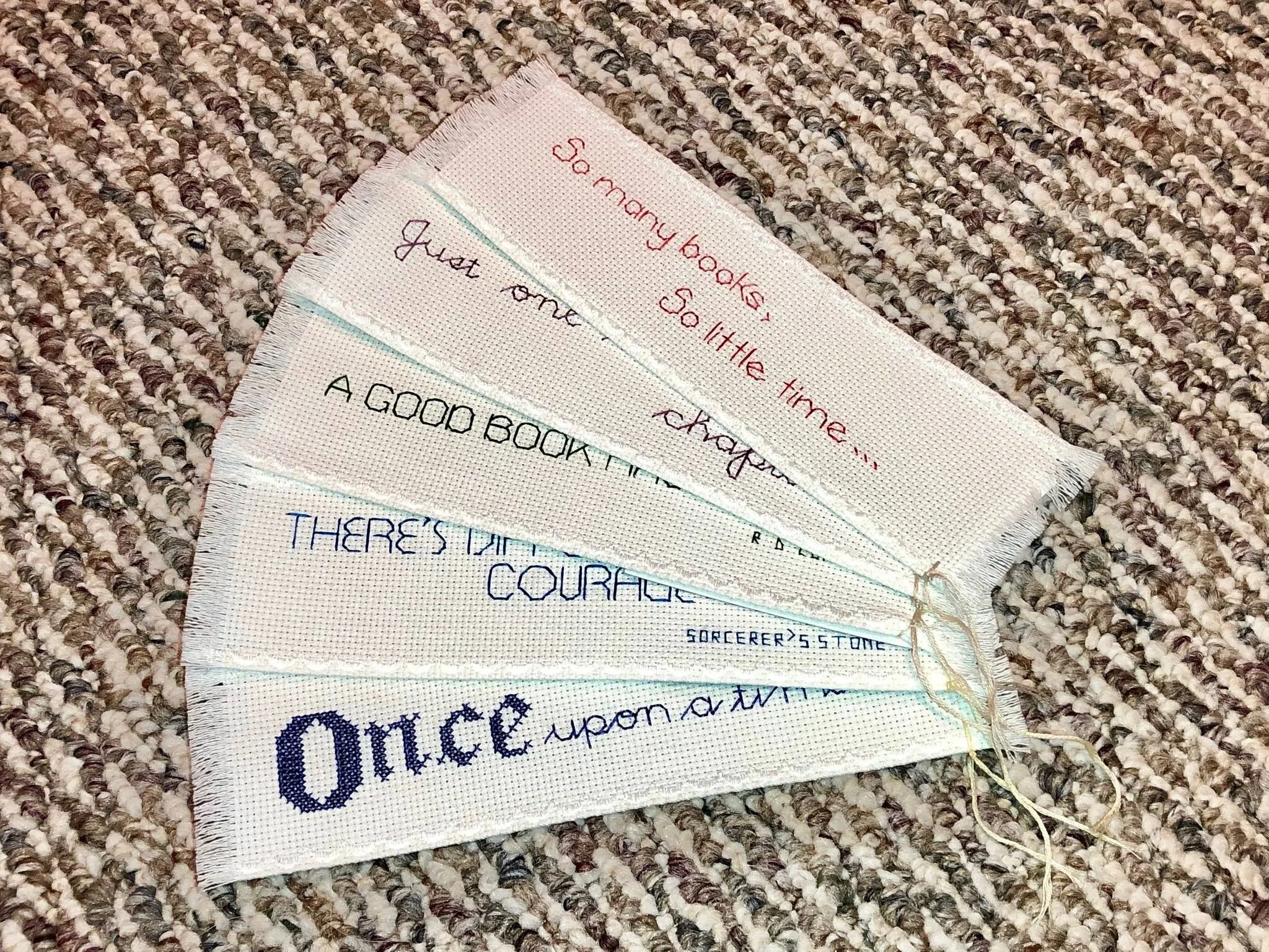 Summer is coming! These little bookmarks make great teacher gifts and keep your place in that trashy summer beach novel you can't wait to read. Once Upon a Time... There's Different Kinds of Courage A Good Book Has No Ending Just One More Chapter... So Many Books, So Little Time...