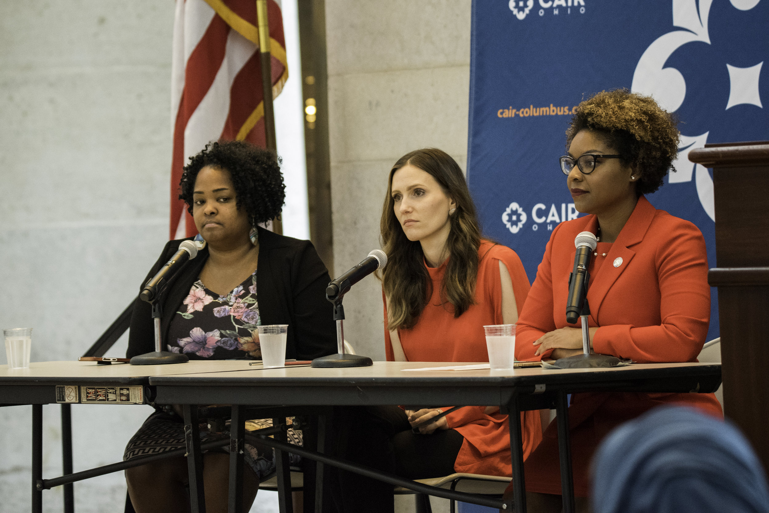  Panel with Ohio Representative Stephanie Howse, Ohio Representative Emilia Sykes, and Columbus City Council Member Elizabeth Brown. 