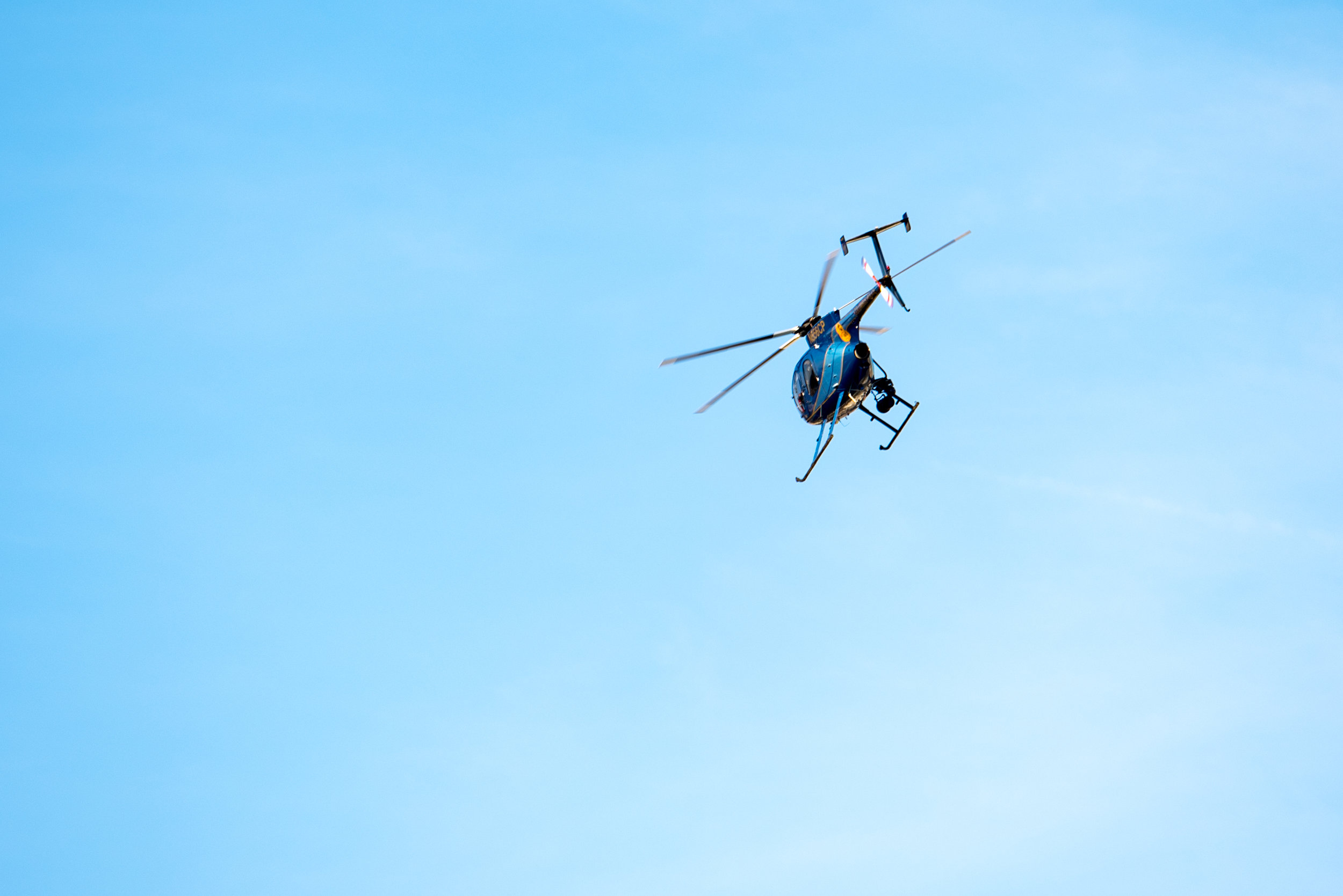  CPD helicopter flies overhead during the Amber Evan’s vigil 