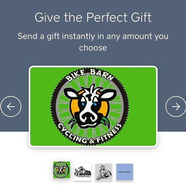 announcing new e-gift cards available for purchase on the bike barn website! #covidshopping #stayhome #stayhealthy