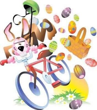 Happy Easter! Enjoy the day and hopefully some socially distanced biking. #BikeAwayYourQuarantineBlues #DontLoseYourEggs