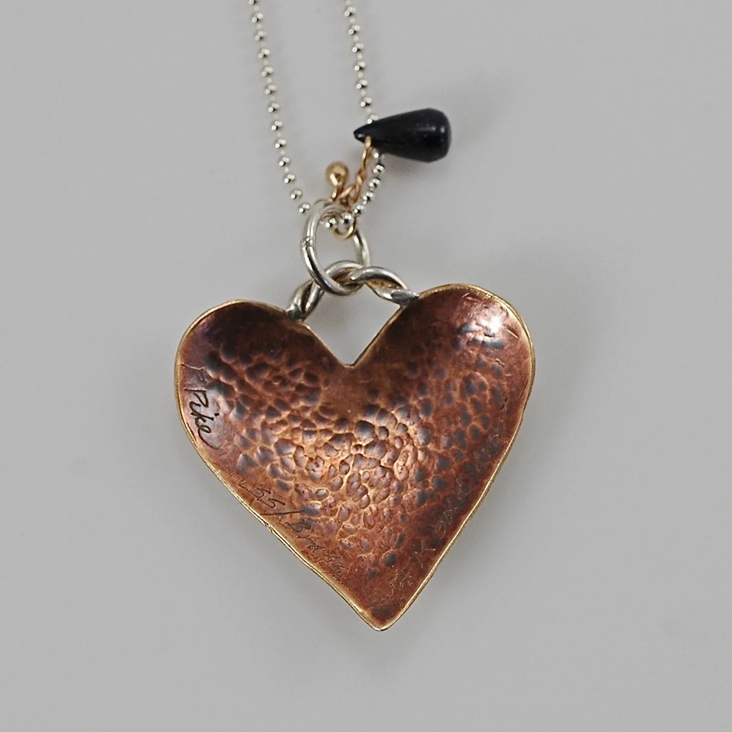 Back of sapphire heart.