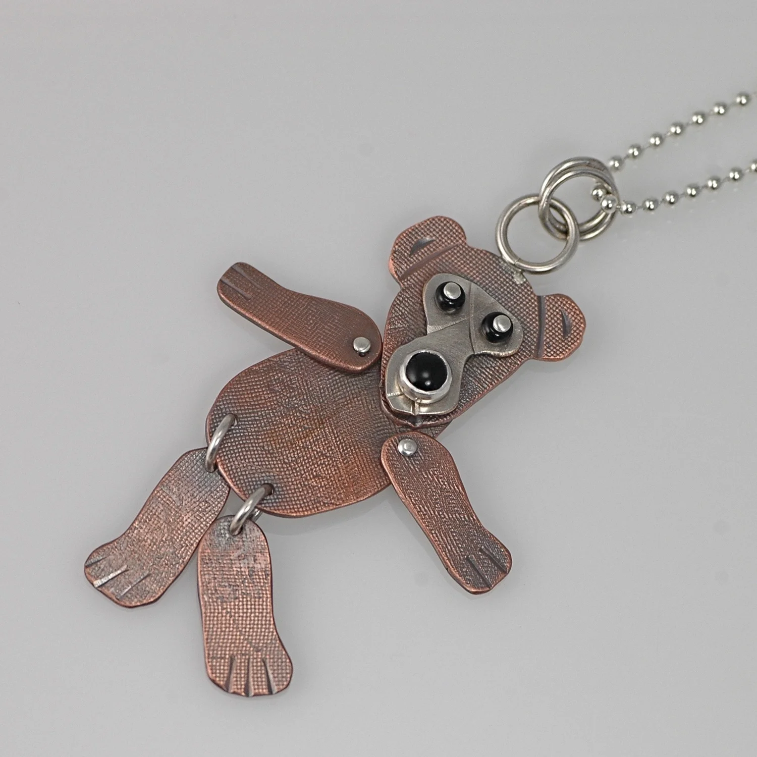 Kinetic Bear Necklace