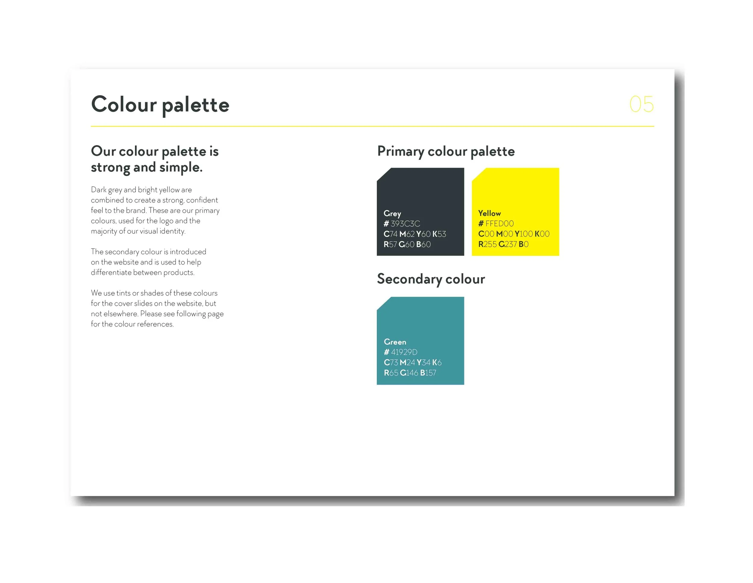 Brand guidelines / Colour palette