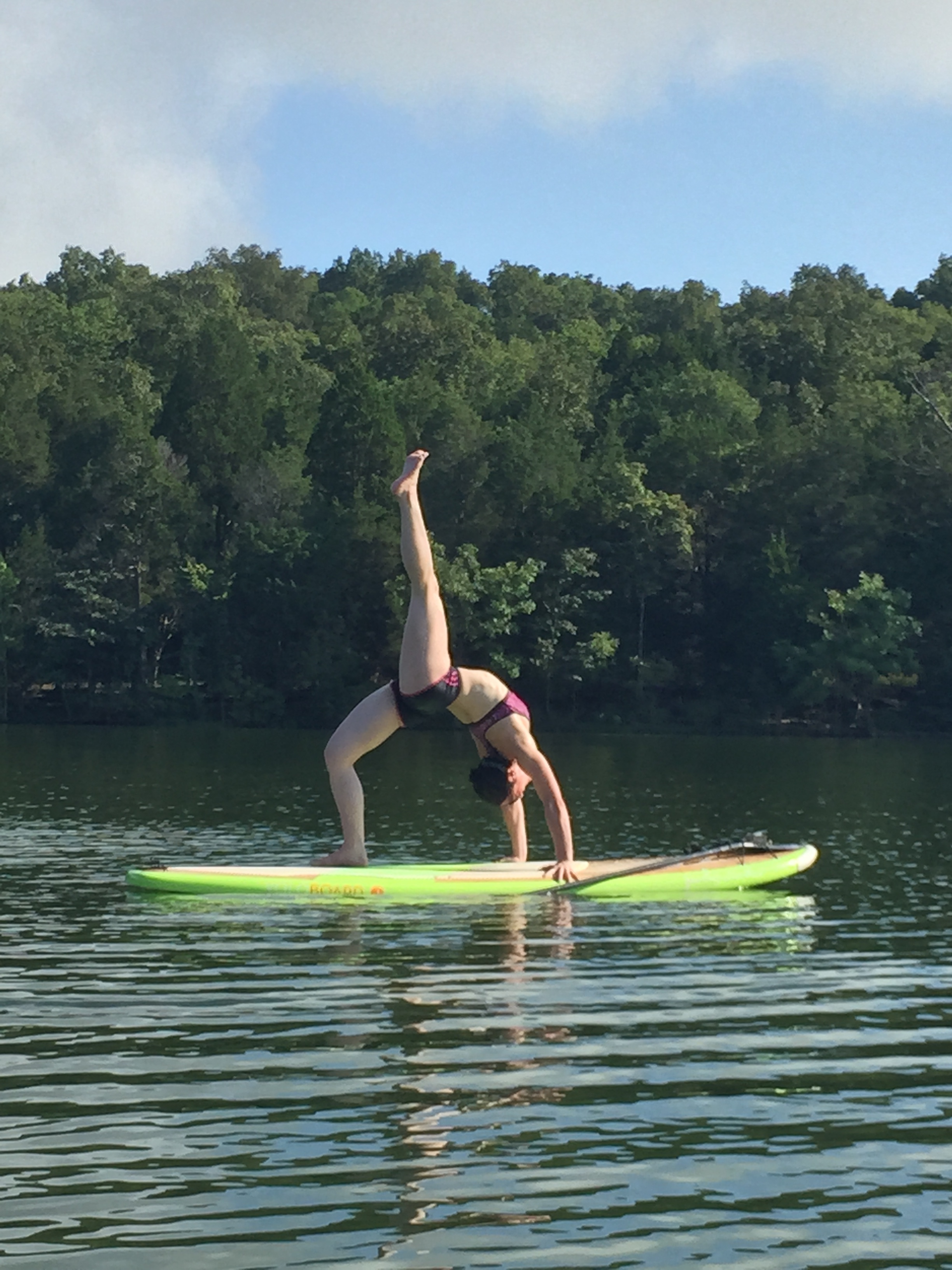 Photo of Fahrenheit teacher Olga Dadalko in Wheel Pose