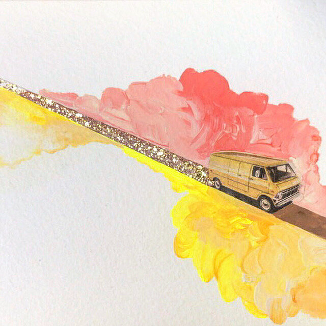 on the glitter highway in a van [sold]