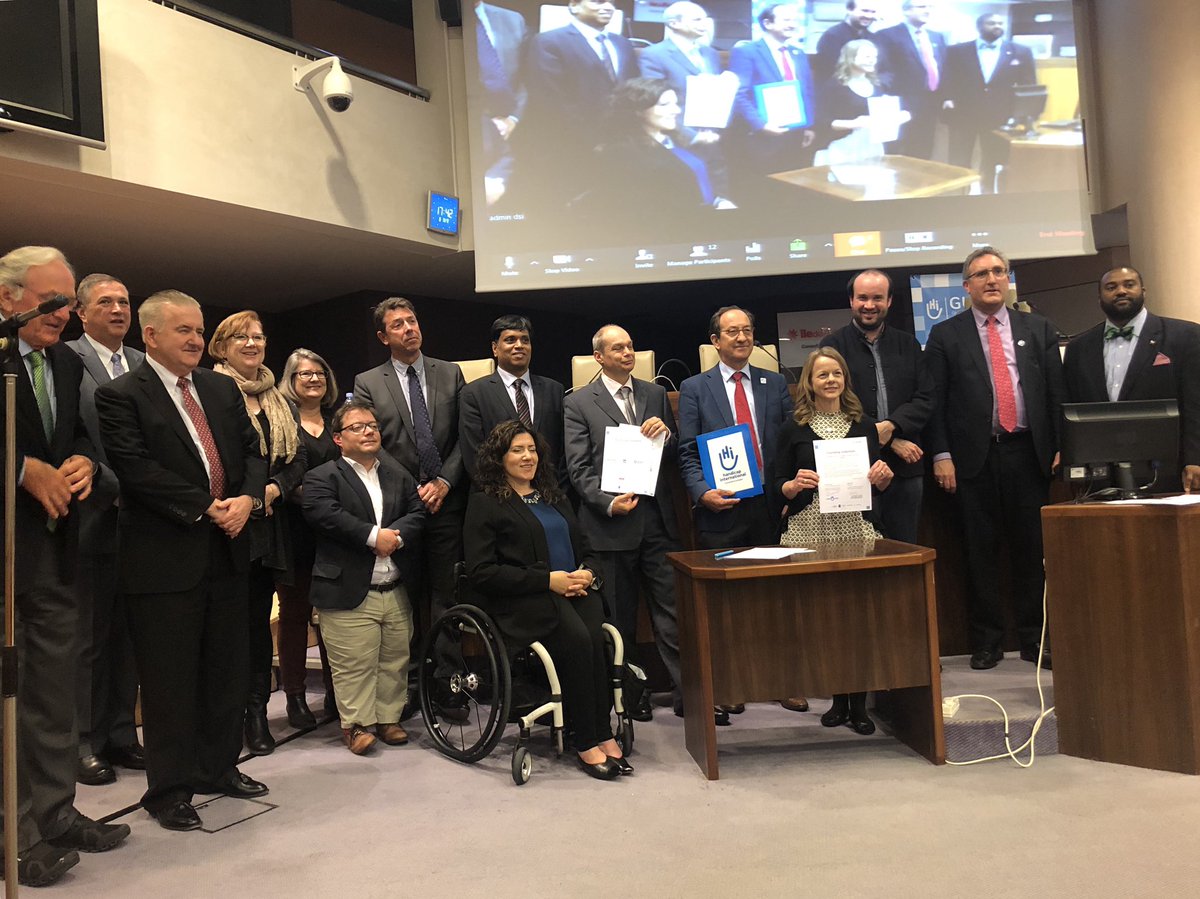 Founding signatories at the official launch of GUDIN.