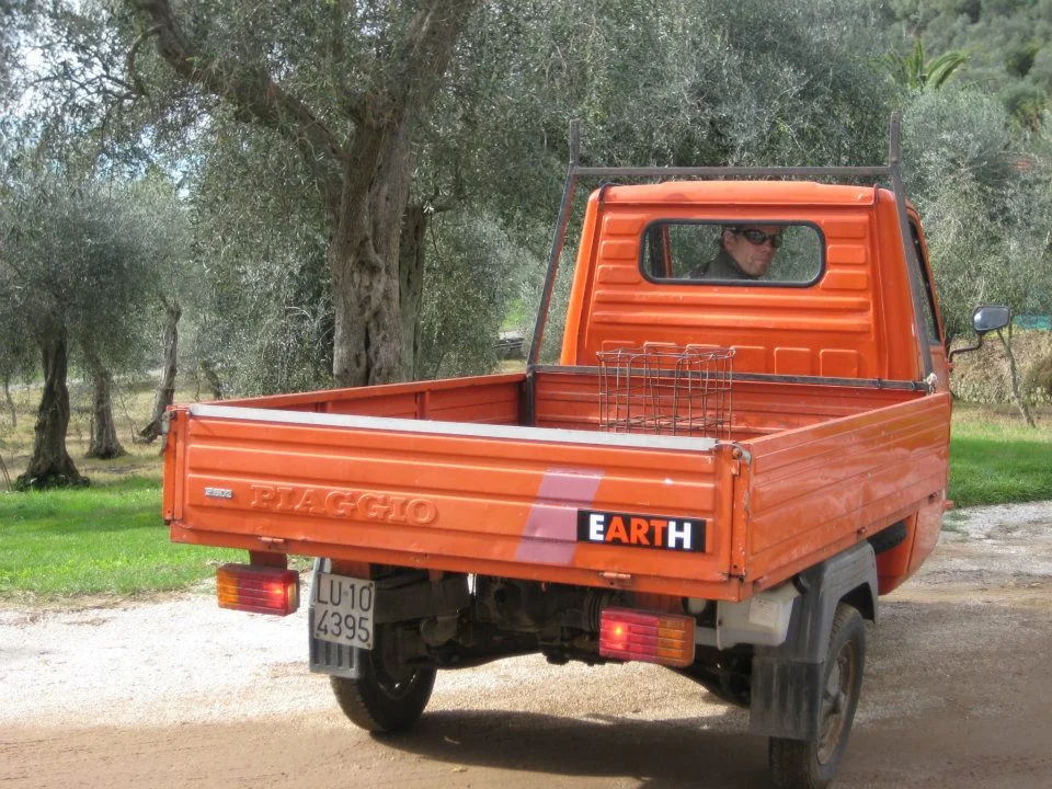 EARTH Sticker Red Truck