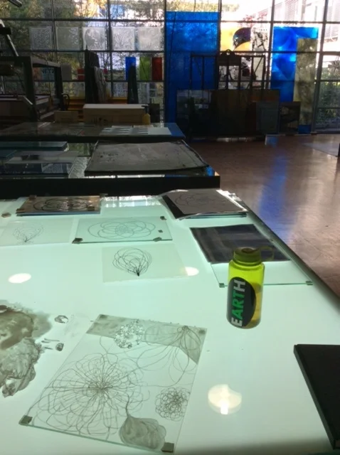 EARTH Oval Green Sticker in Use