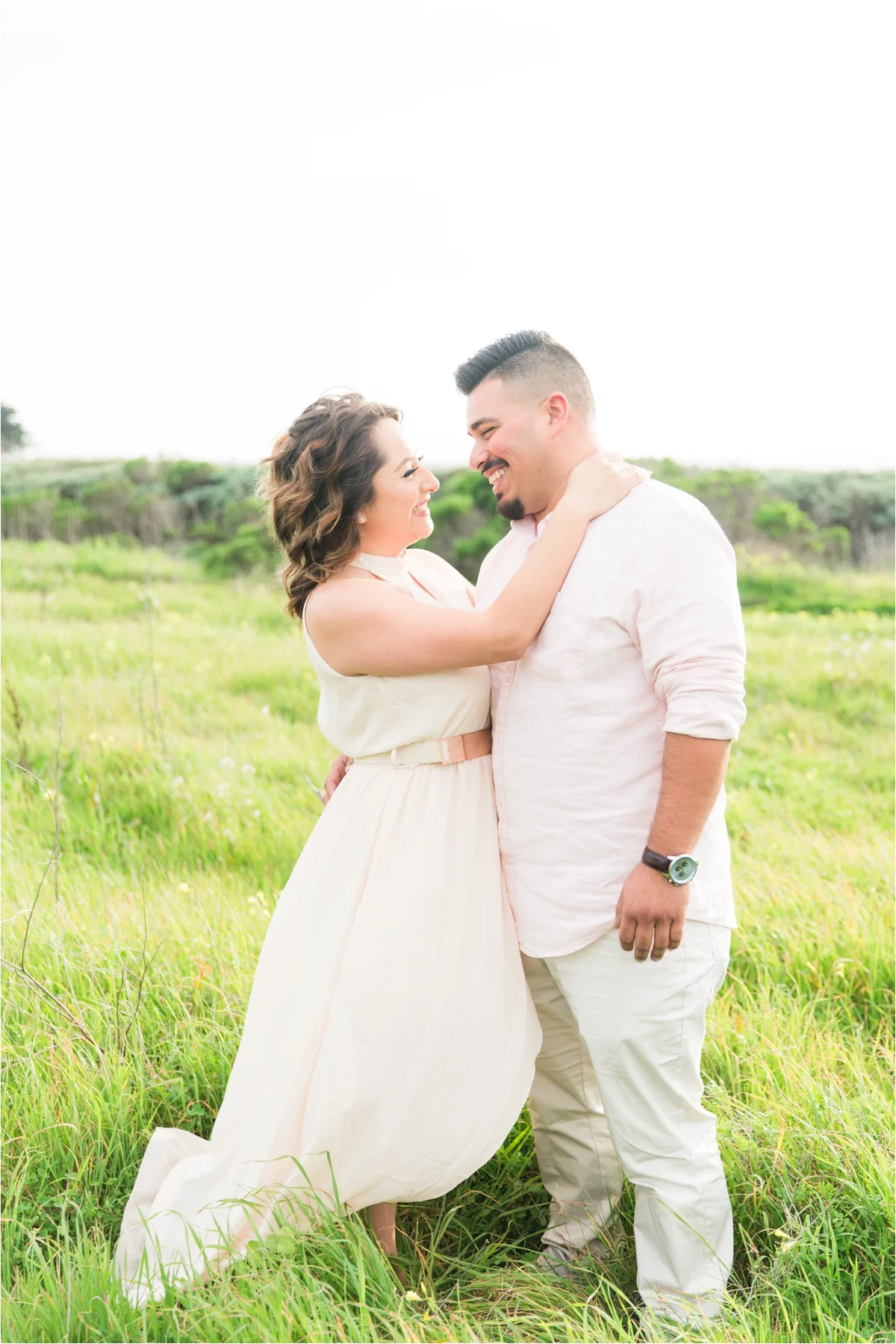Engagement photo shoot at Four Mile Beach in Santa Cruz, CA. Pictures by Briana Calderon Photography based in the San Francisco Bay Area in California.