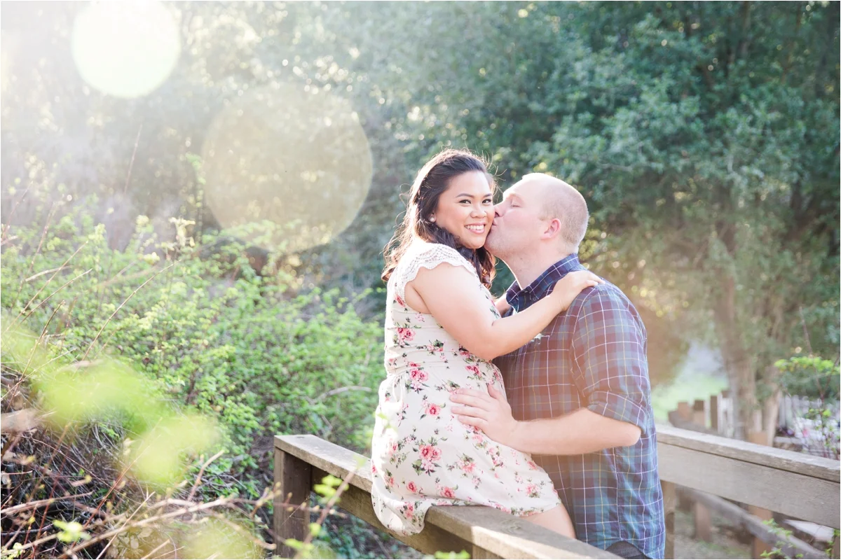 Engagement photo shoot at Piccetti Winery in Cupertino, CA. Pictures by Briana Calderon Photography based in the San Francisco Bay Area in California.