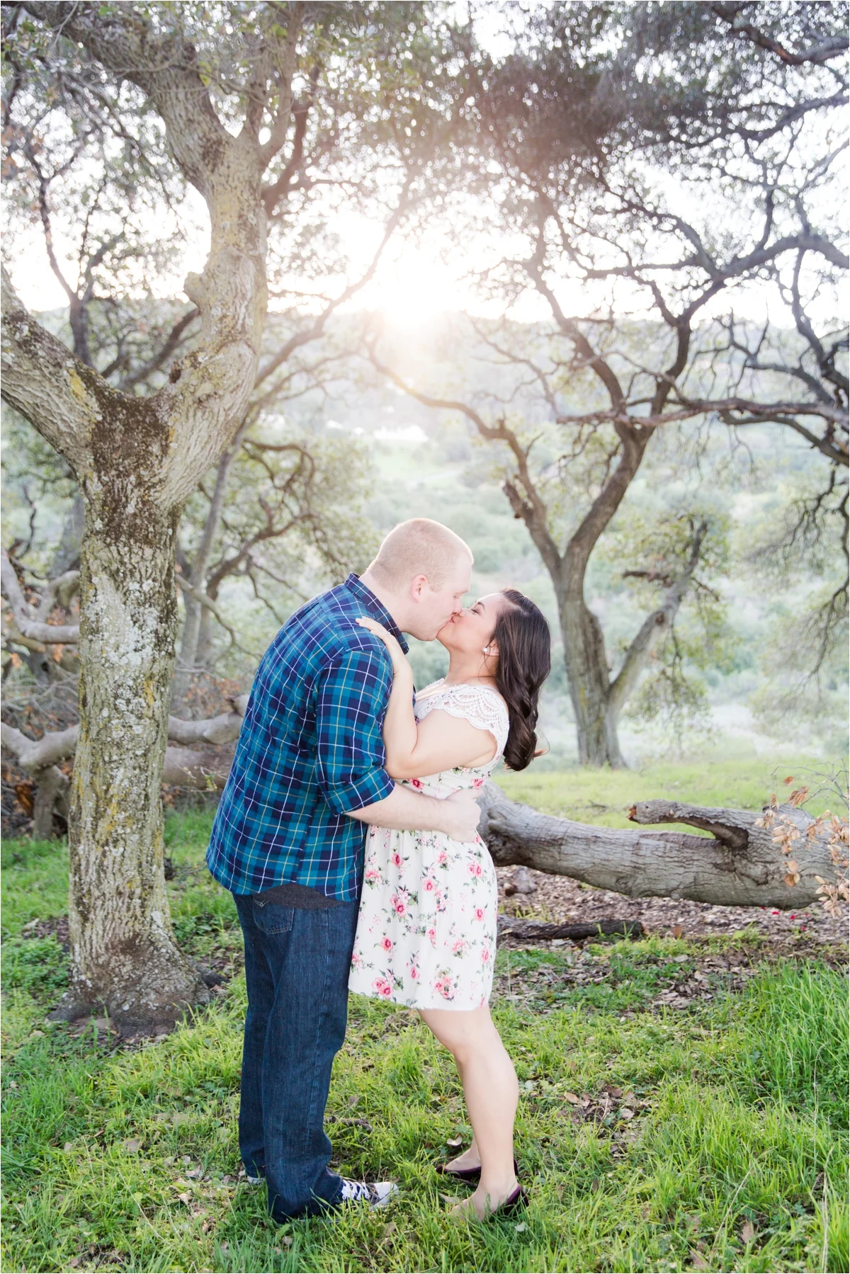 Engagement photo shoot at Piccetti Winery in Cupertino, CA. Pictures by Briana Calderon Photography based in the San Francisco Bay Area in California.