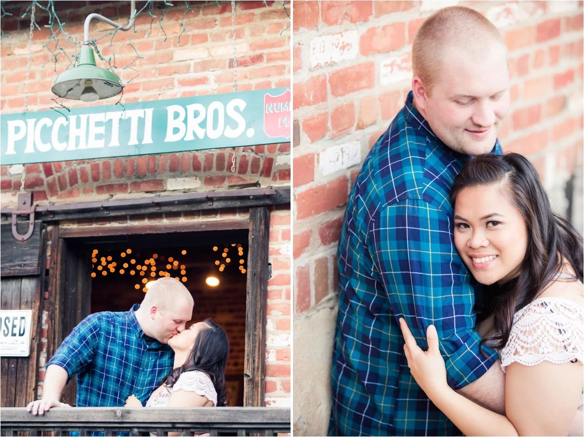 Engagement photo shoot at Piccetti Winery in Cupertino, CA. Pictures by Briana Calderon Photography based in the San Francisco Bay Area in California.