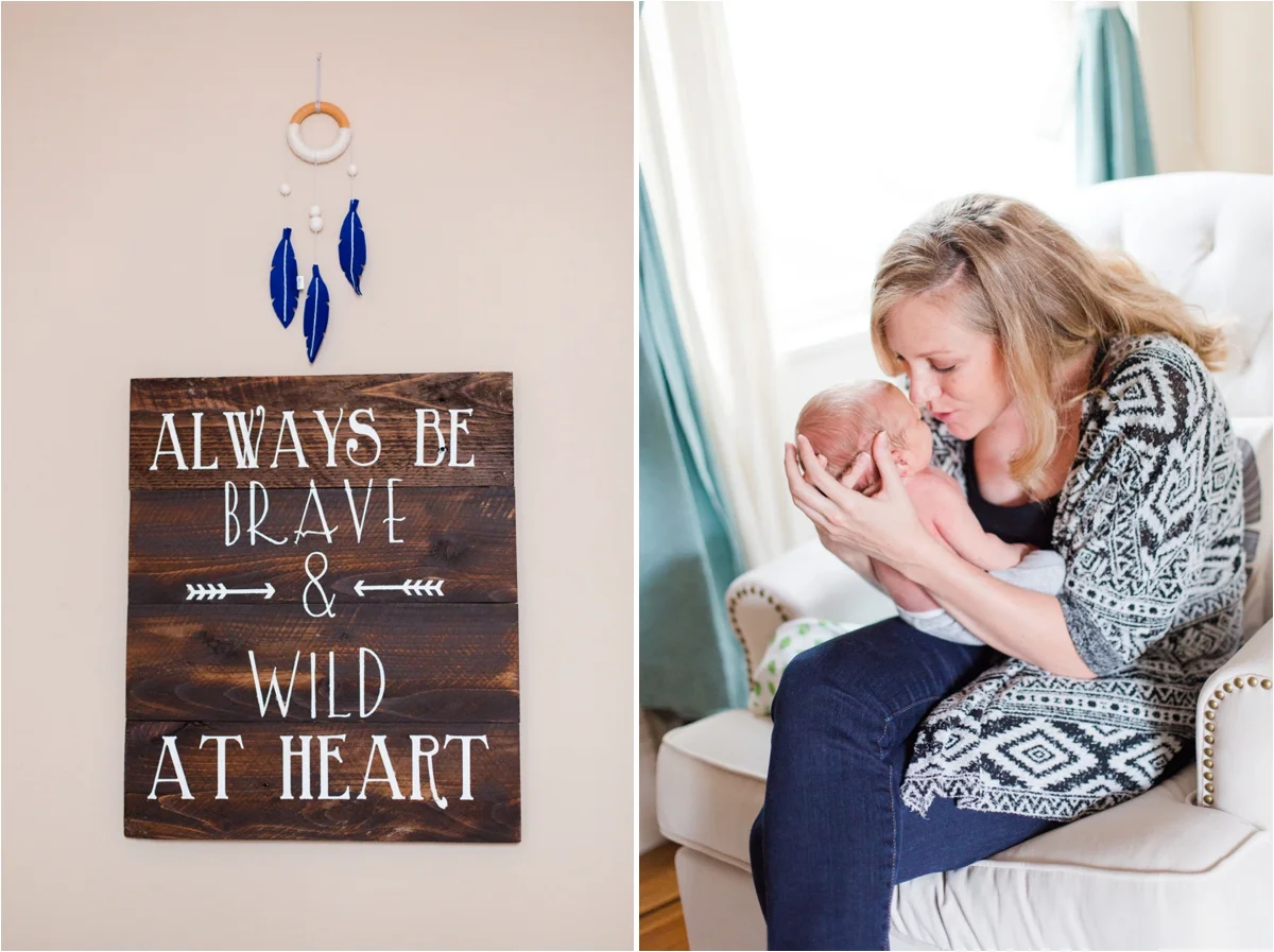 Lifestyle in-home newborn session in San Francisco, CA. Photos by Briana Calderon Photography based in the San Francisco Bay Area in California.