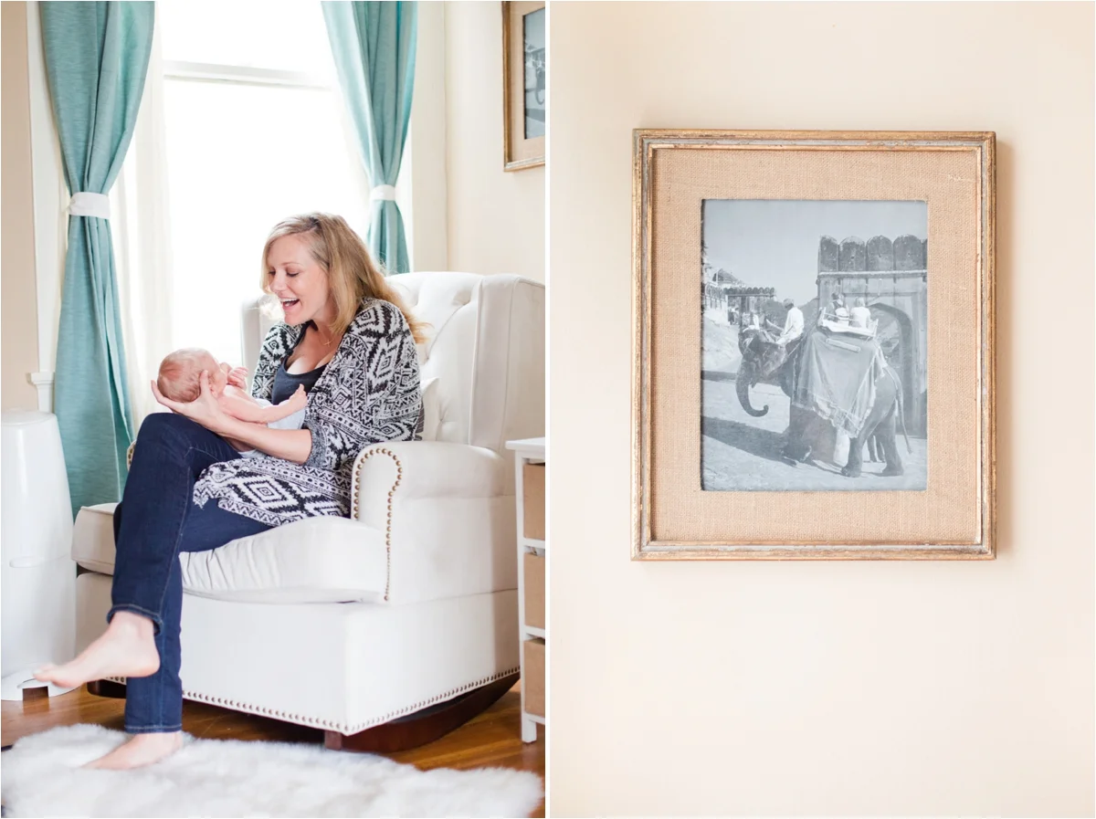 Lifestyle in-home newborn session in San Francisco, CA. Photos by Briana Calderon Photography based in the San Francisco Bay Area in California.