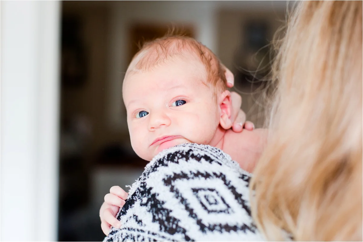 Lifestyle in-home newborn session in San Francisco, CA. Photos by Briana Calderon Photography based in the San Francisco Bay Area in California.