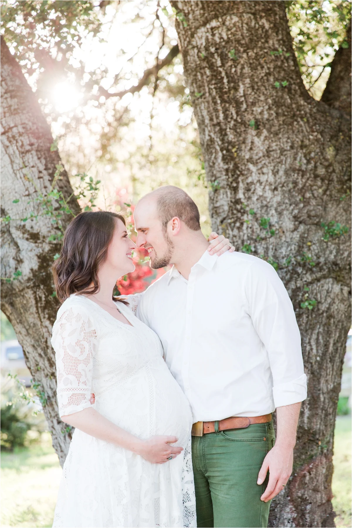 Rustic maternity portraits at Quail Hollow Ranch in Felton, CA. Photos by Briana Calderon Photography based in the San Francisco Bay Area, California.