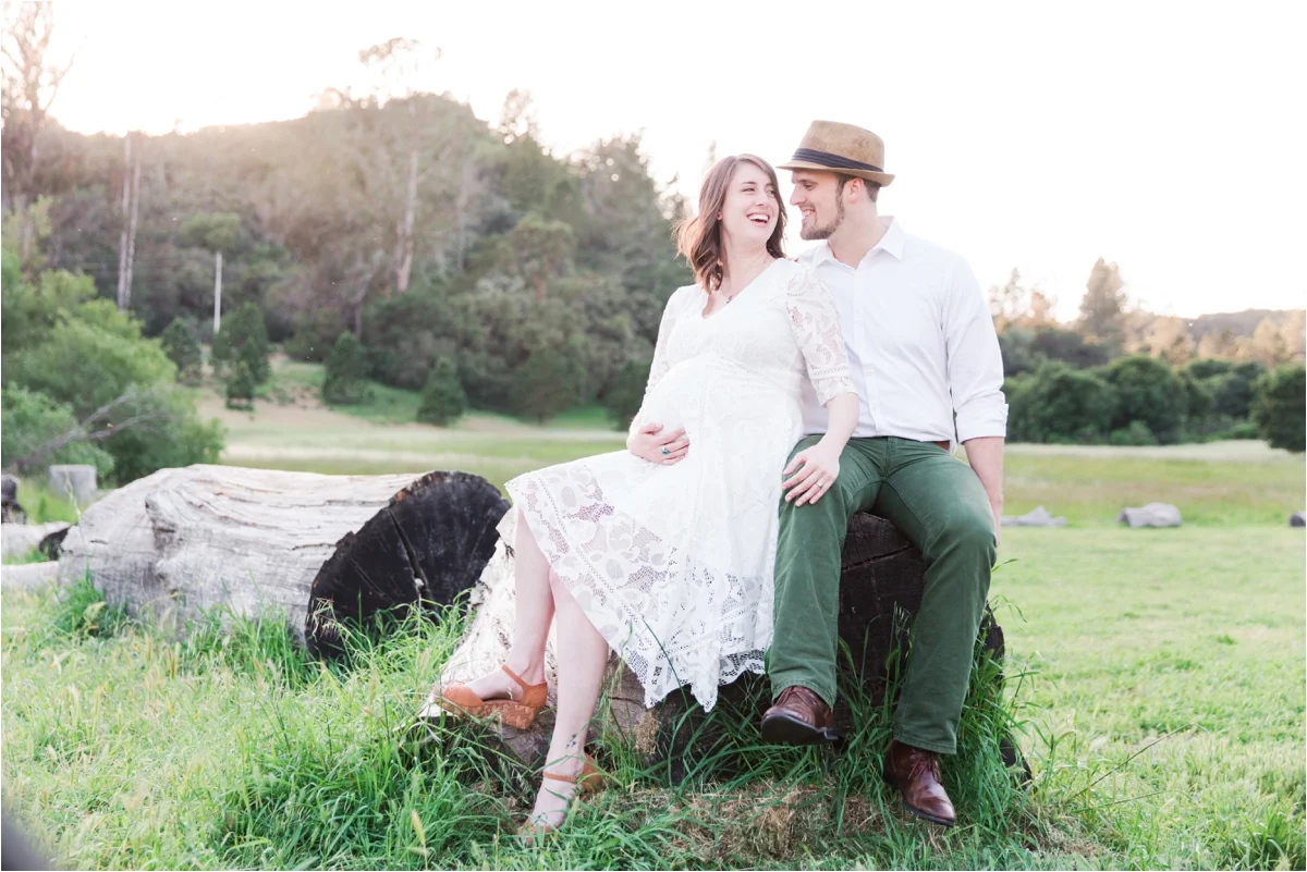 Rustic maternity portraits at Quail Hollow Ranch in Felton, CA. Photos by Briana Calderon Photography based in the San Francisco Bay Area, California.