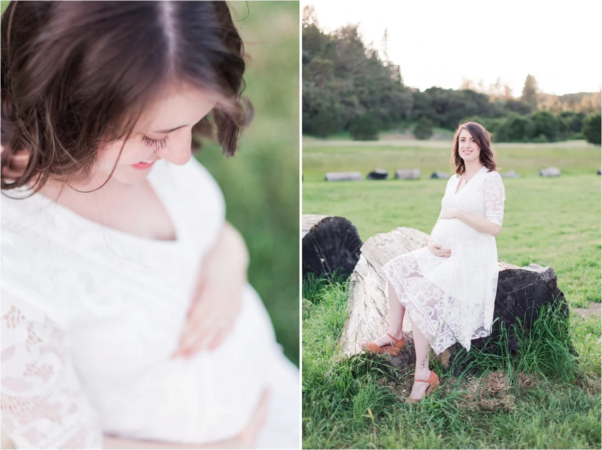 Rustic maternity portraits at Quail Hollow Ranch in Felton, CA. Photos by Briana Calderon Photography based in the San Francisco Bay Area, California.