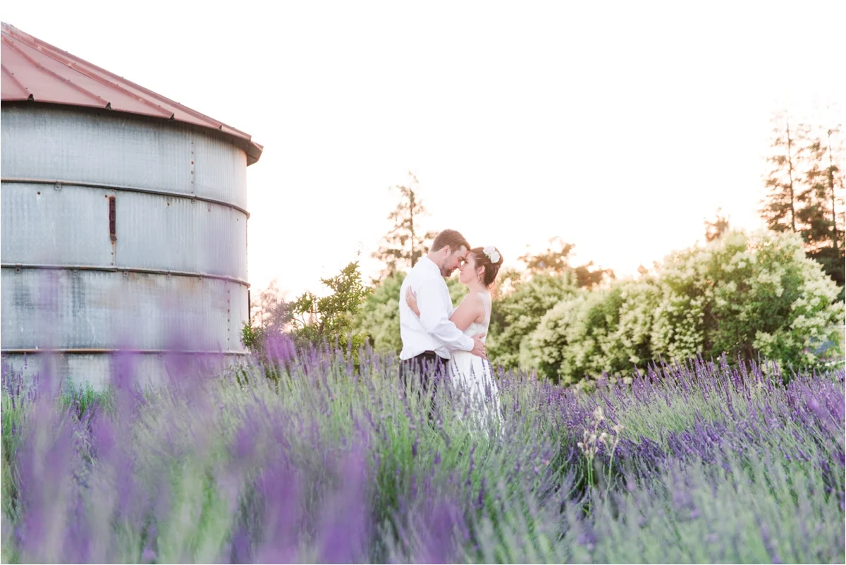 Wedding photos at Pageo Lavender Farm in Turlock, CA. Photos by Briana Calderon Photography based in the San Francisco Bay Area in California.