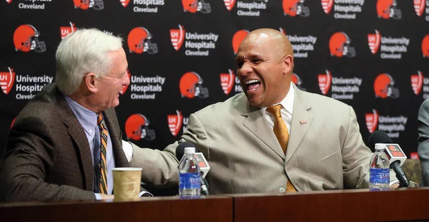 “Wait, you mean you drafted a 5’10” alcoholic scrambling trust fund free-lancer to be your franchise QB because a homeless man told you to do so? Damn, that is funnier than my Palmer trade press conference pronouncement...Dawg Pound Gangsta!”
