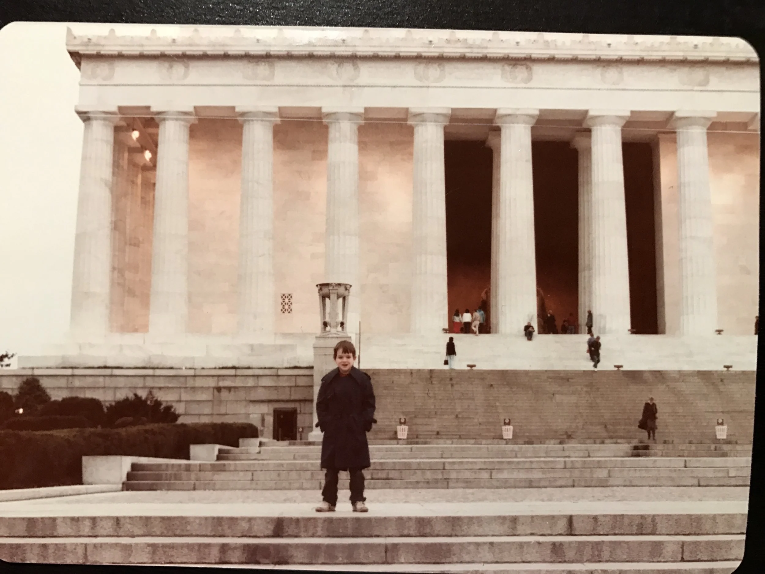 Young Bambino's first trip to D.C., age seven, Fall 1983.
