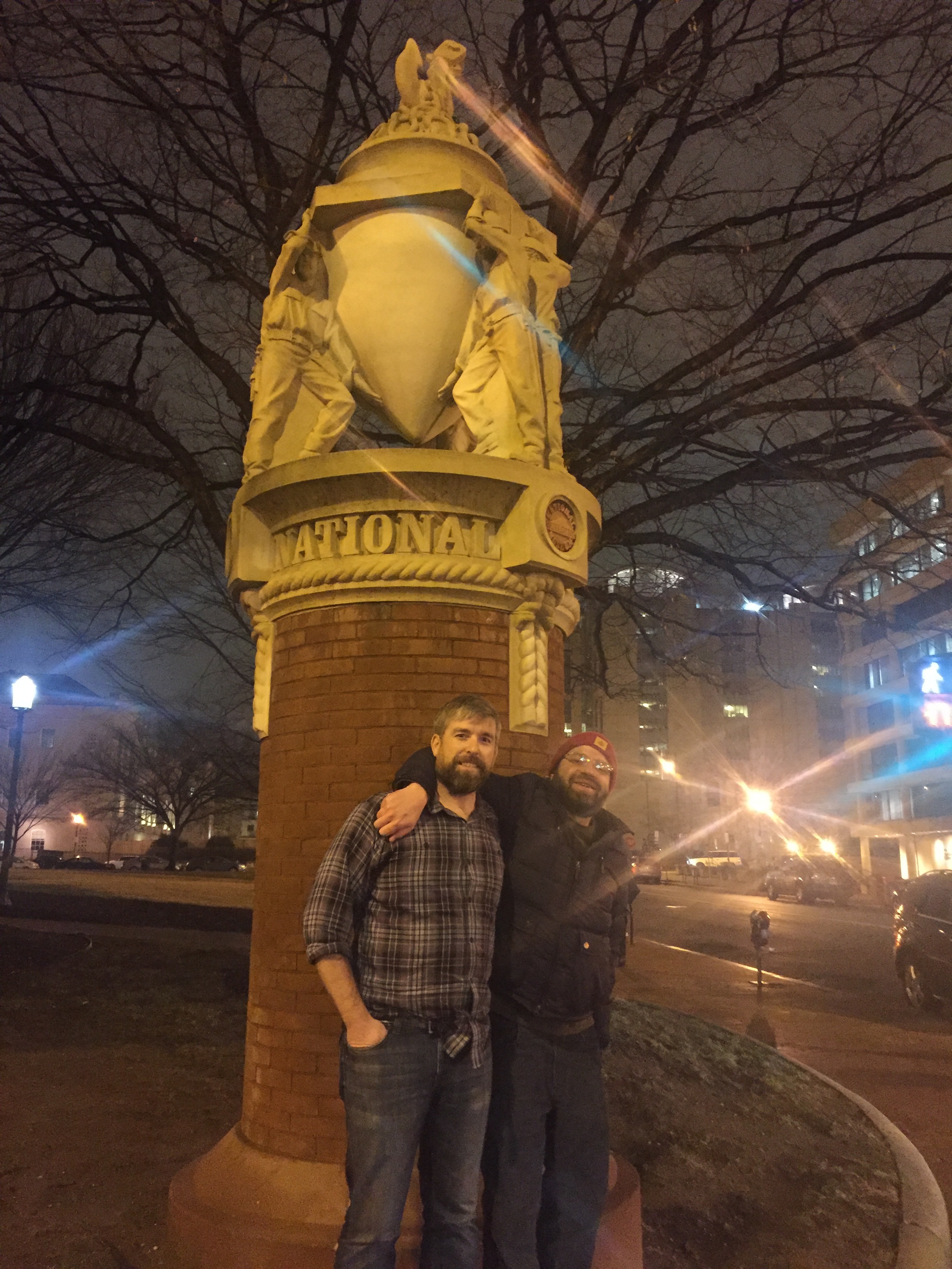 Bomb & G-Man post-game ready to hit the town + forget about the ugly game inside Verizon.