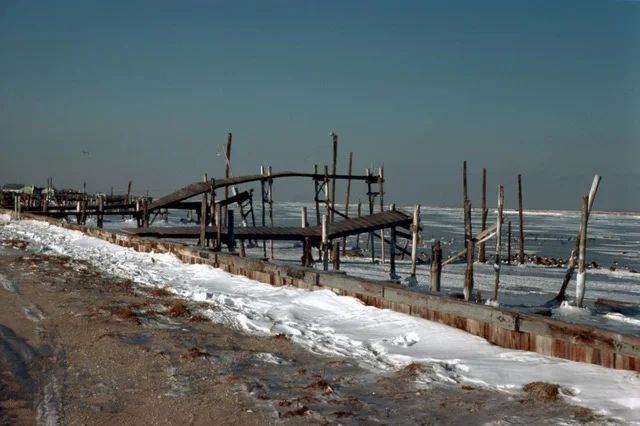 What was left of Brigantine Castle after an '87 fire. Photo taken by Brigantine-raised Bill Koelling